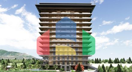 1+1 apartment in a luxury complex under construction