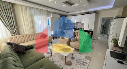 Простора трикімнатна квартира в пішій доступності до моря у відкритому під ВНЖ районі Тосмур
