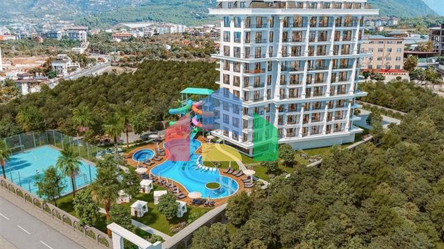 Новый строящийся комплекс в районе Тосмур