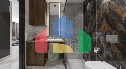 New luxury project with covered parking in Tosmur area