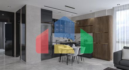 New luxury project with covered parking in Tosmur area