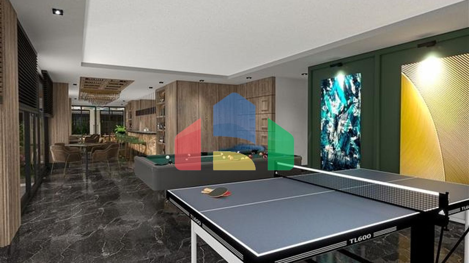 Новый проект класса люкс с крытым паркингом в районе Тосмур