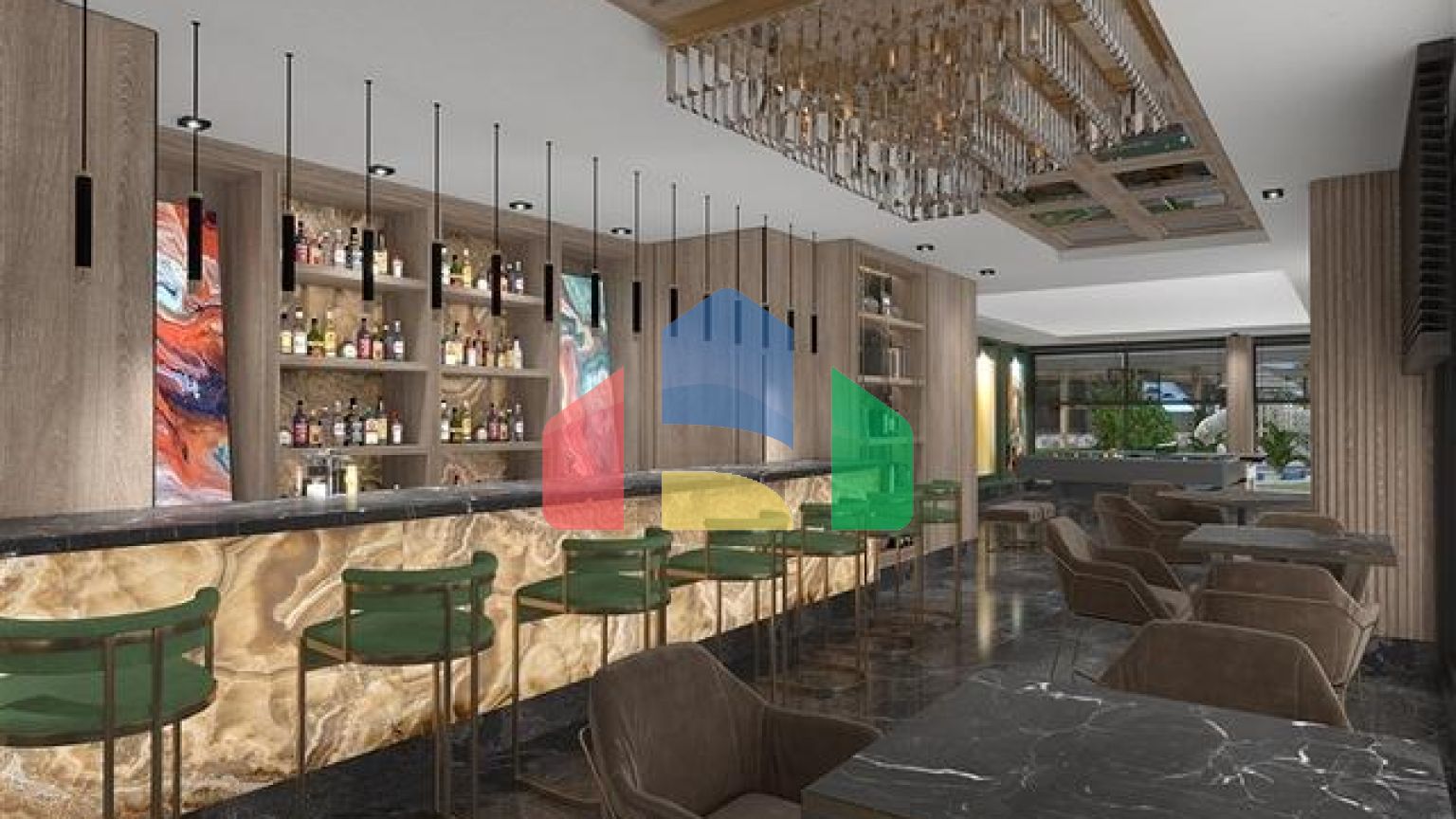 Новый проект класса люкс с крытым паркингом в районе Тосмур