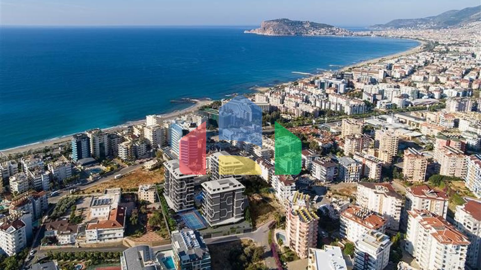 Новый проект класса люкс с крытым паркингом в районе Тосмур