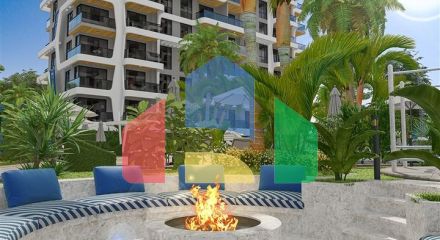 Новый проект класса люкс с крытым паркингом в районе Тосмур