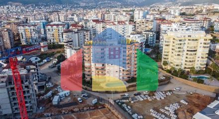 Luxury apartment with a view of the sea and the fortress in the Tosmur area