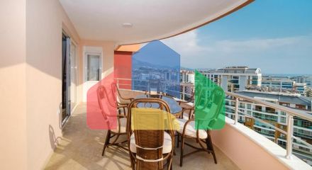 Шикарная квартира с видом на море и крепость в районе Тосмур Шикарная квартира с видом на море и крепость в районе Тосмур