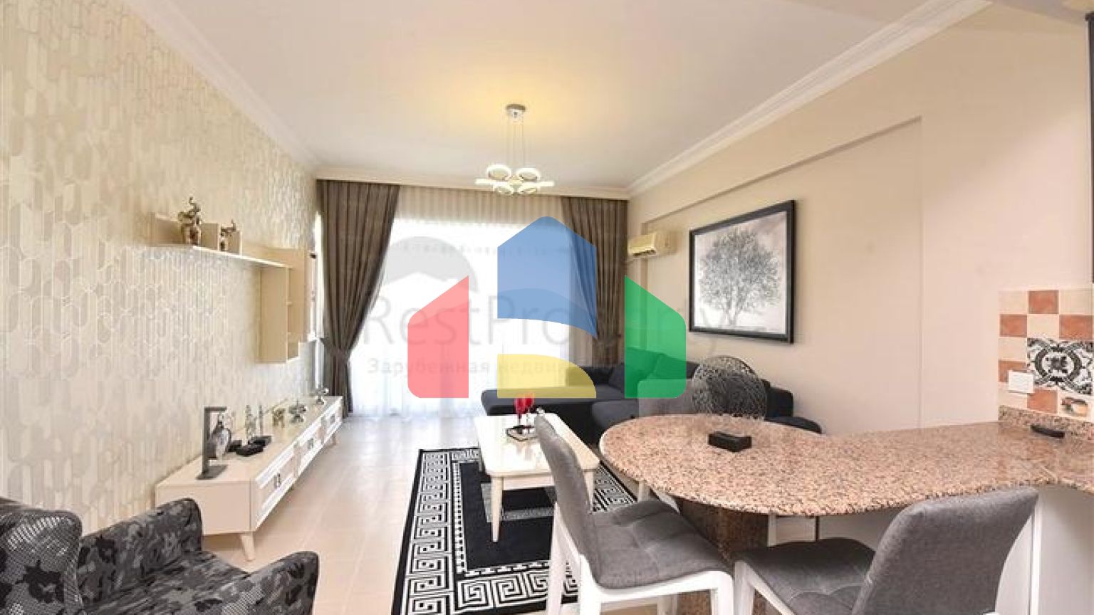 Квартира 1 + 1 в районі Тосмур