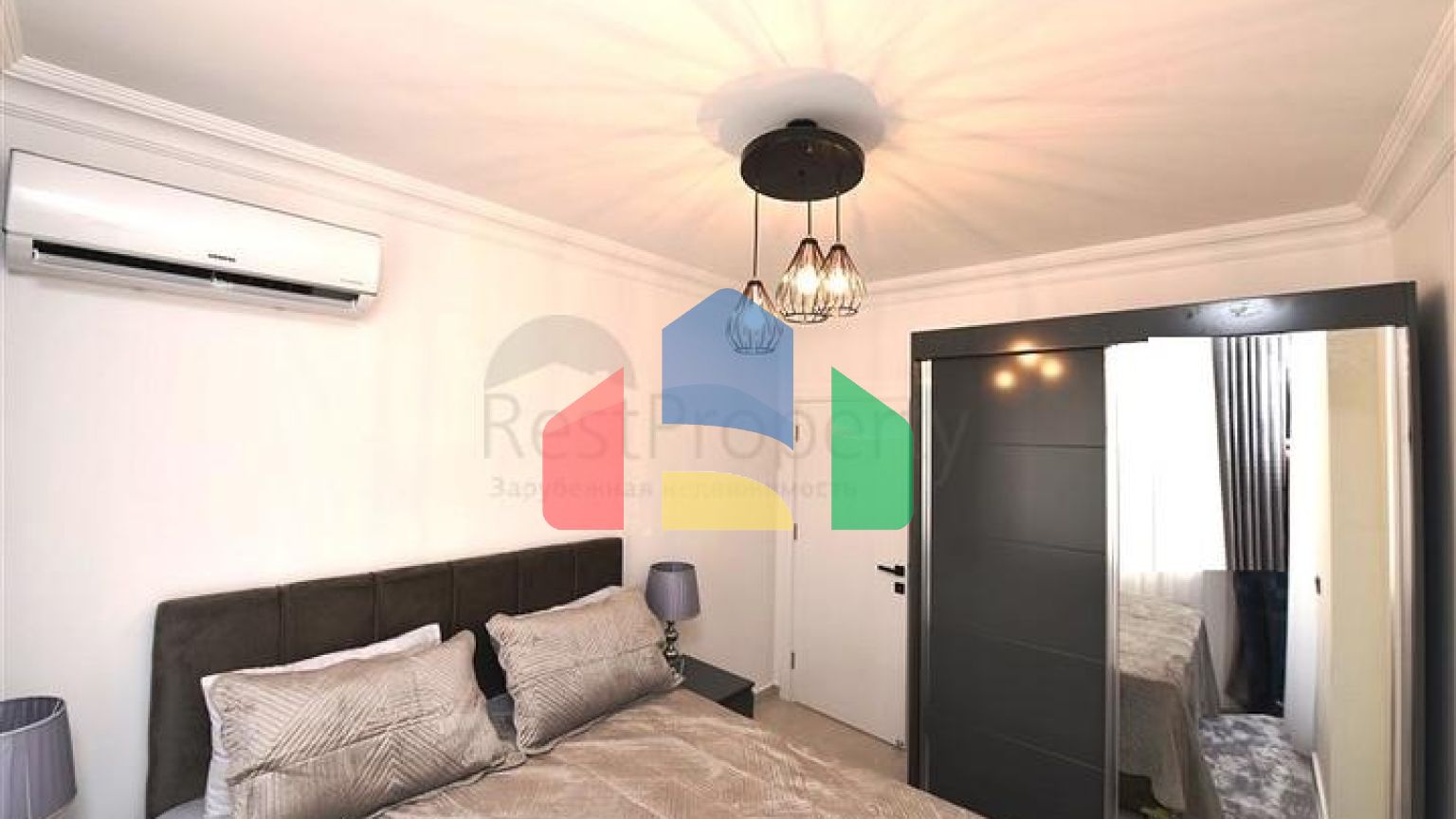 Уютные апартаменты 2+1 с видом на море в Тосмуре