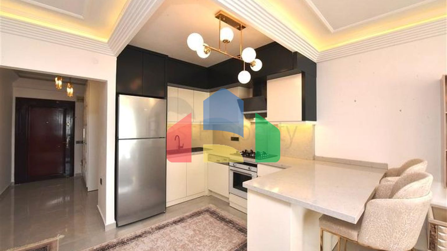 Уютные апартаменты 2+1 с видом на море в Тосмуре