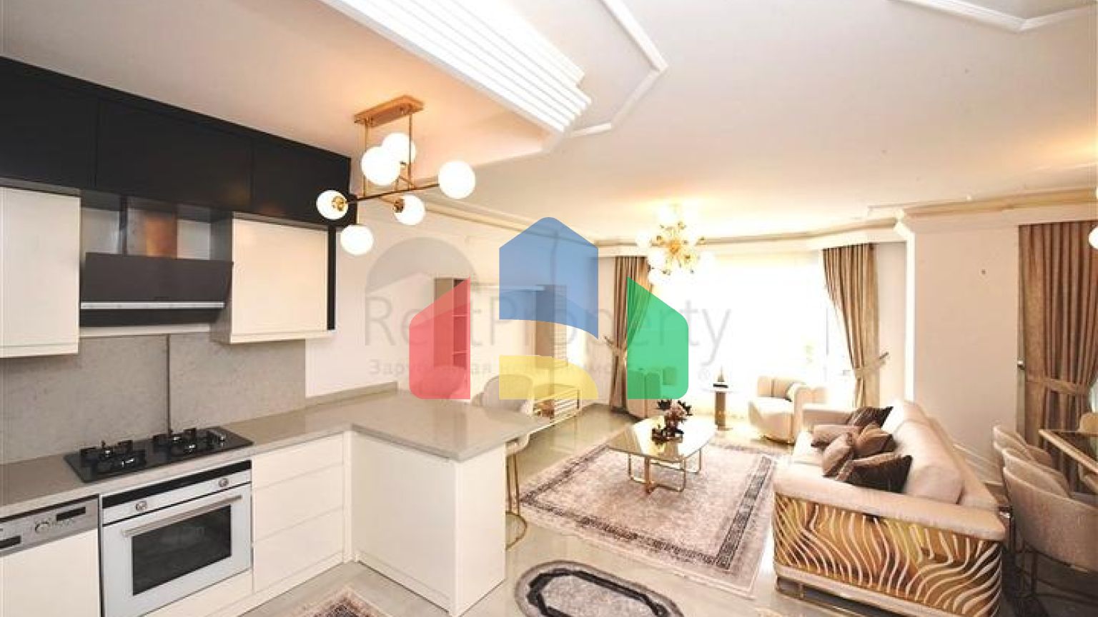 Уютные апартаменты 2+1 с видом на море в Тосмуре