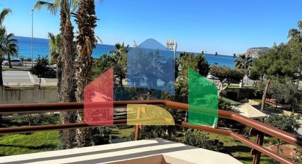 Меблированные апартаменты 2+1 с видом на море в Тосмуре