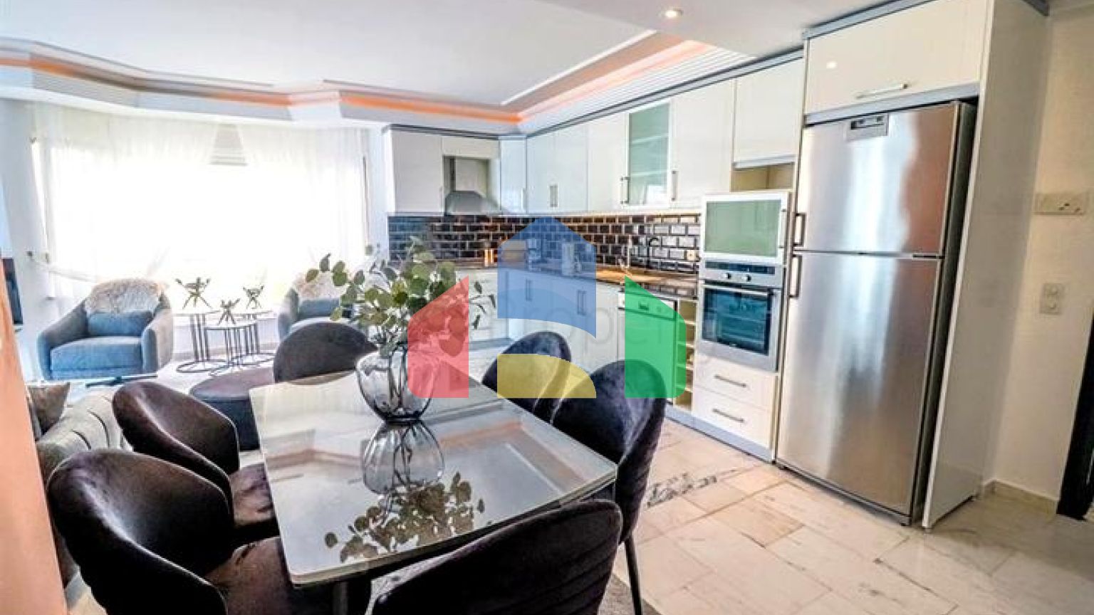 Квартира 3+1 с развитой инфраструктурой комплекса в районе Тосмур