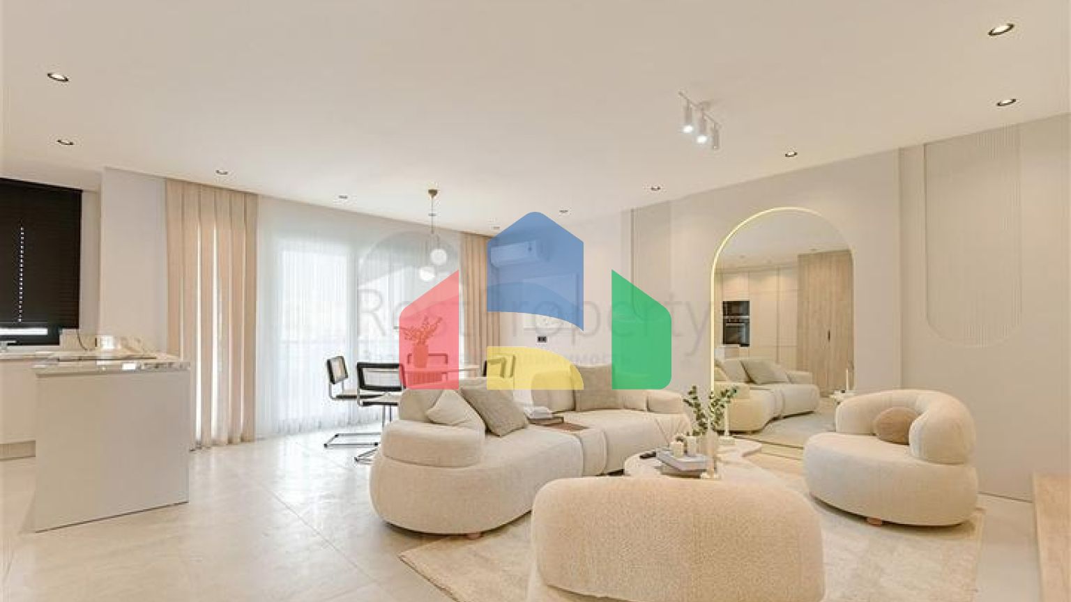 Стильная квартира 2+1 с продуманной планировкой в районе Тосмур