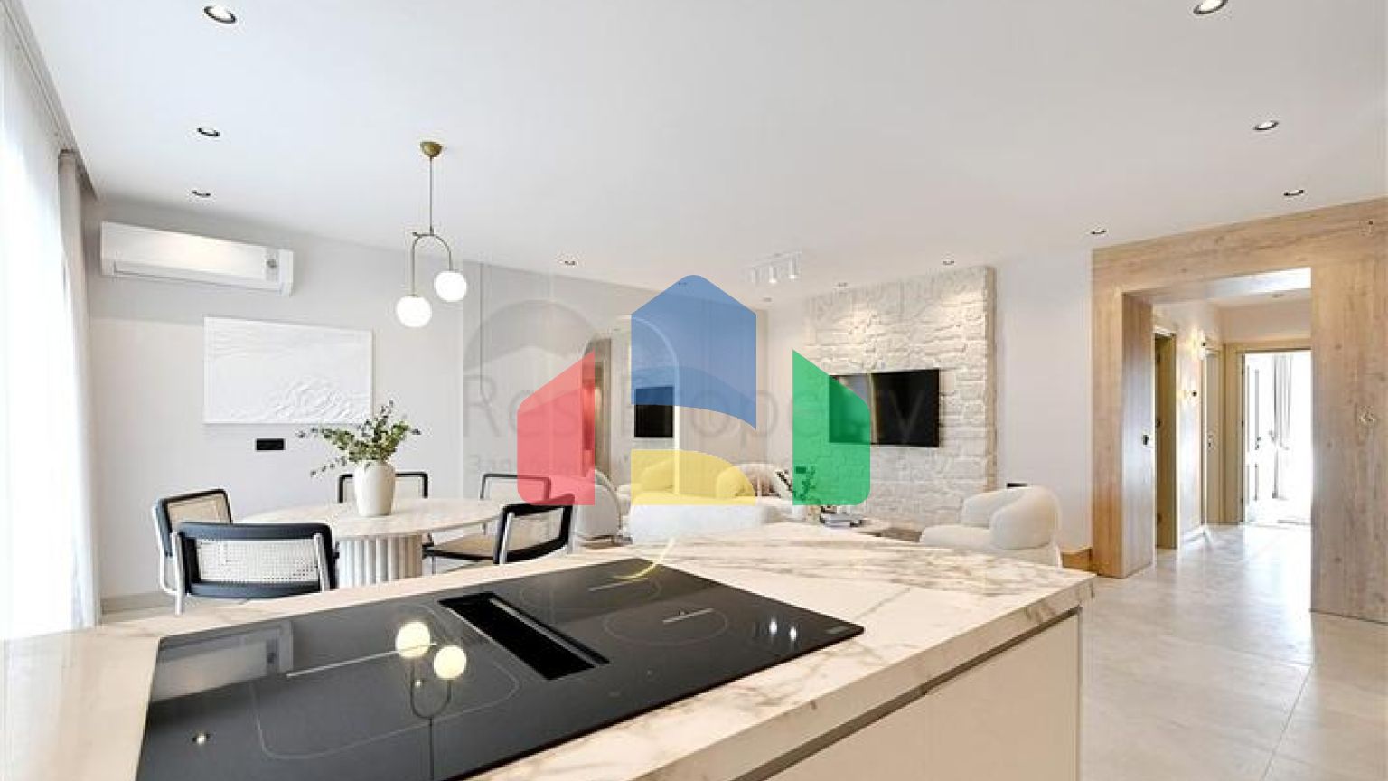 Стильная квартира 2+1 с продуманной планировкой в районе Тосмур