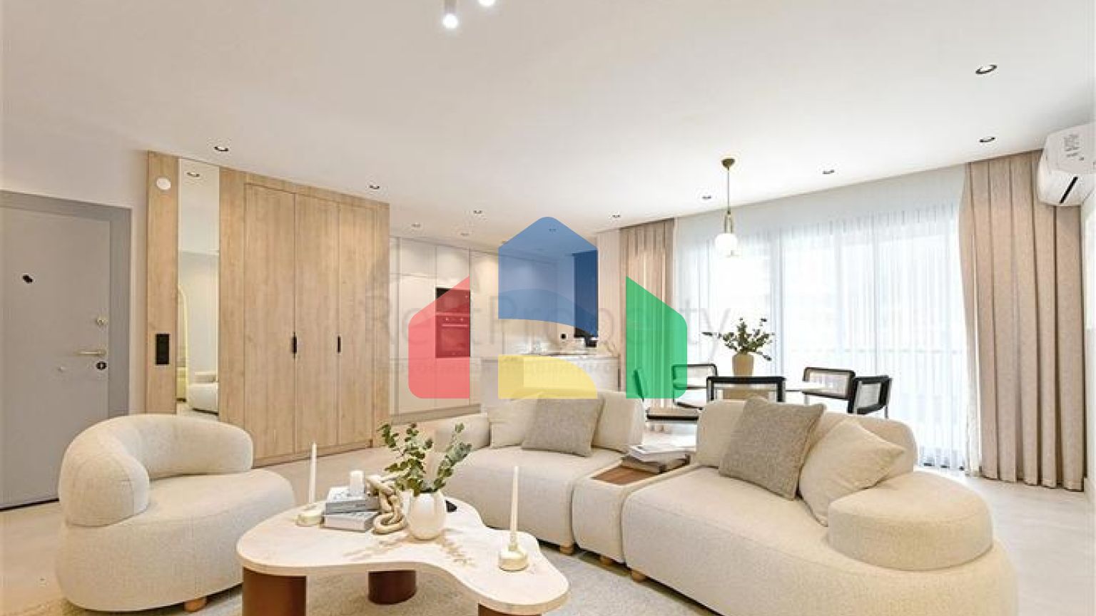 Стильная квартира 2+1 с продуманной планировкой в районе Тосмур