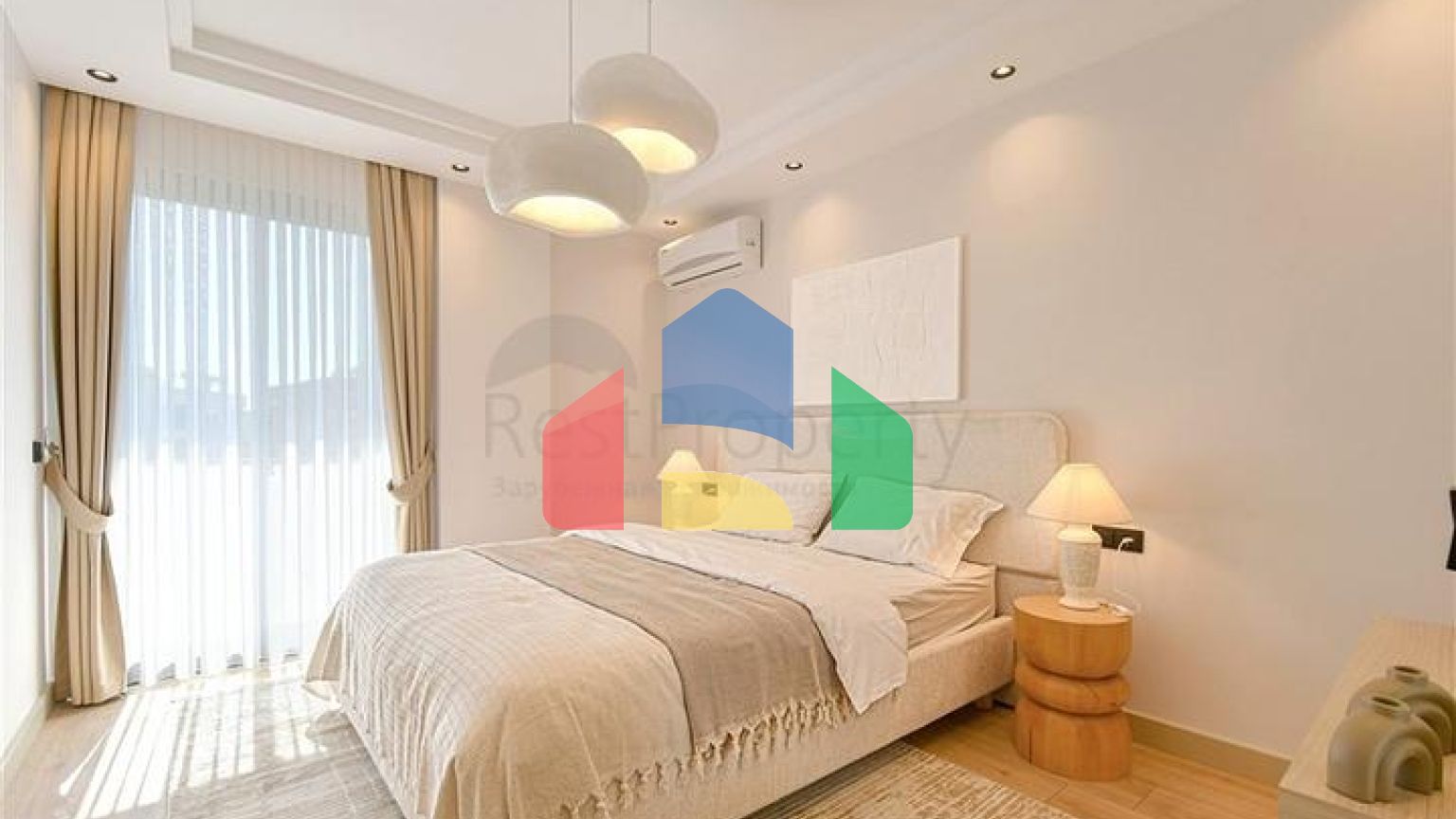 Стильная квартира 2+1 с продуманной планировкой в районе Тосмур