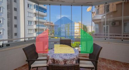 Просторная 2+1 квартира рядом с морем в Тосмуре