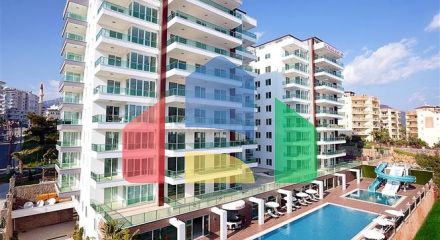 Уютная квартира 2+1 в современном жилом комплексе Тосмура