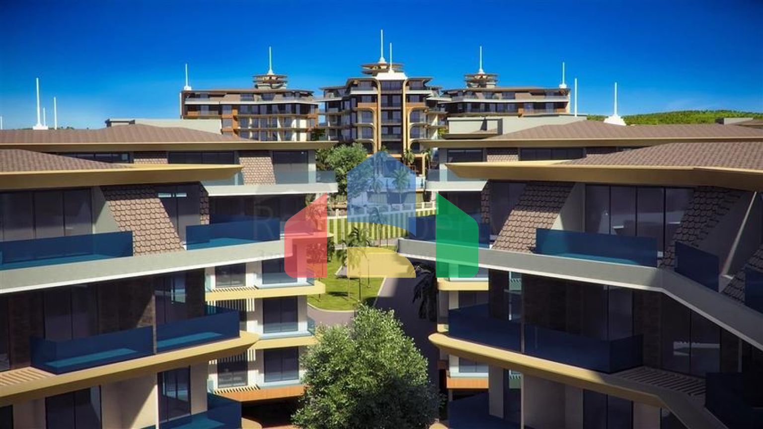 Новый строящийся премиальный комплекс в районе Кестель