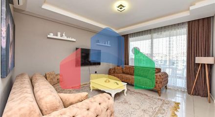 Меблированный пентхаус 2+1 всего в 200 метрах от моря Меблированный пентхаус 2+1 всего в 200 метрах от моря