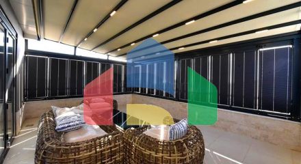 Two-bedroom apartment with designer furniture in Kestel district