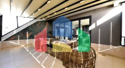 Two-bedroom apartment with designer furniture in Kestel district