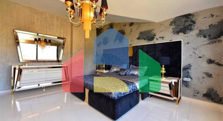 Two-bedroom apartment with designer furniture in Kestel district