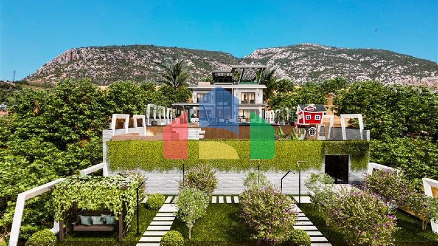 Уникальный проект виллы 5+1 в районе Кестель