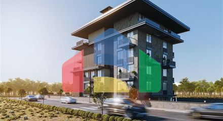 Apartments in a new project in the Kestel area