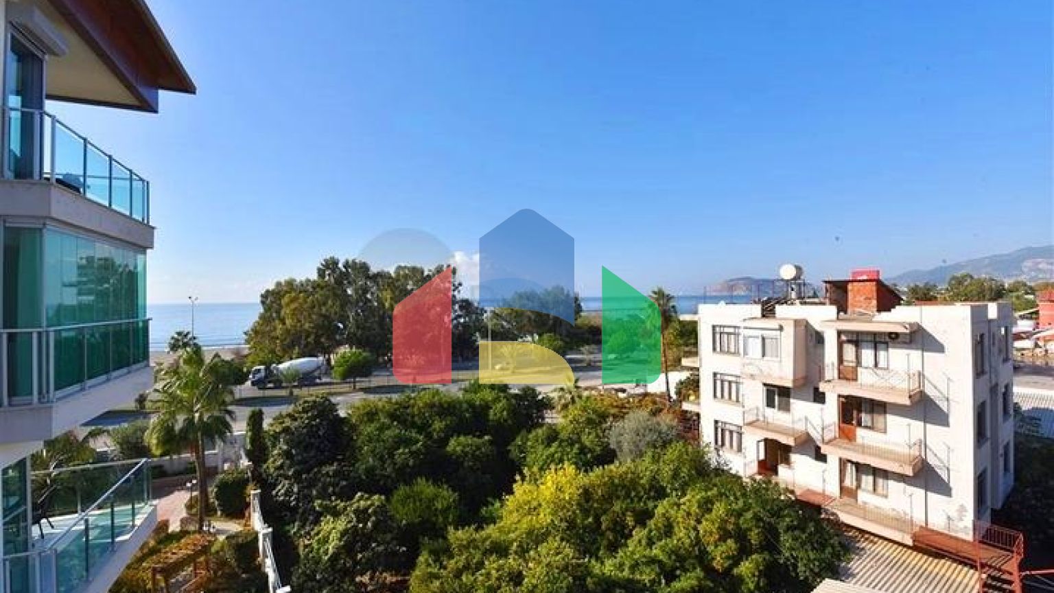 Апартаменты 2+1с видом на море в районе Кестель