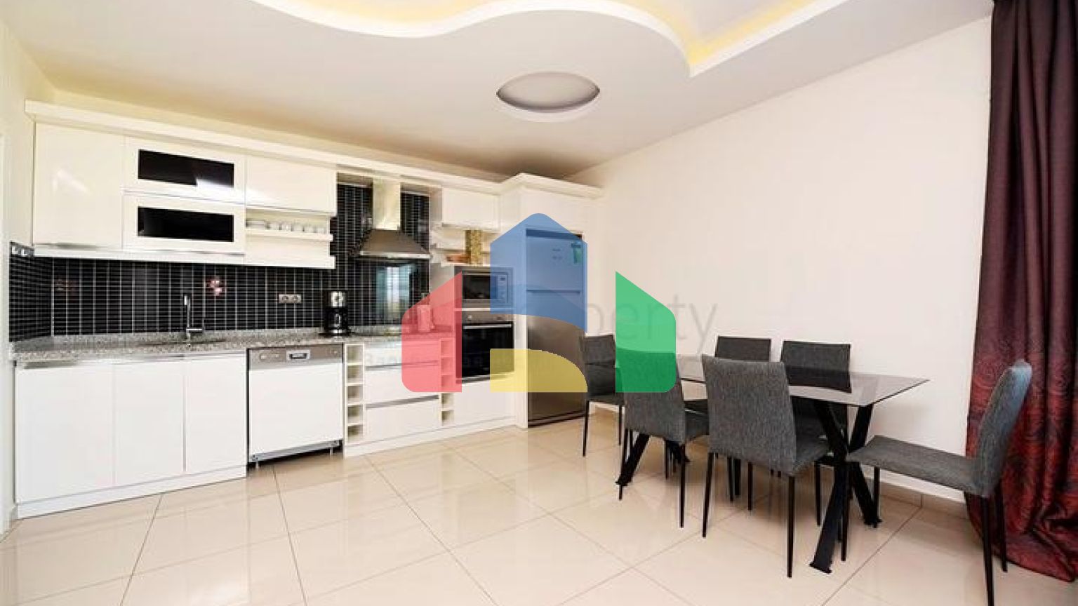 Апартаменты 2+1с видом на море в районе Кестель