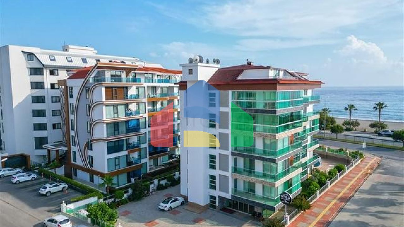 Квартира 2+1 на першій лінії в Кестель