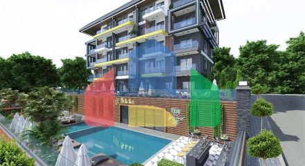 Новый проект в районе Кестель в 750 м от моря