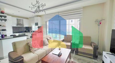 Меблированная квартира 1+1 с видом на море в районе Кестель