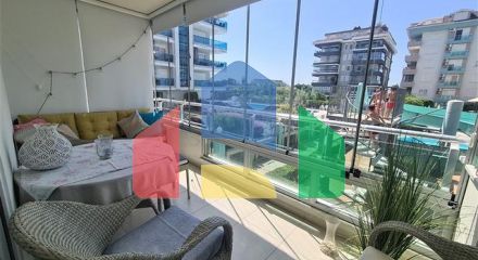 A 2+1 apartment in the Kestel area, just 50 m from the sea