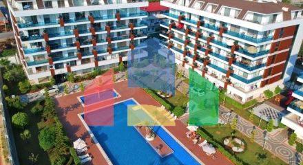 Великі апартаменти 1 + 1 в сучасному комплексі в районі Кестель