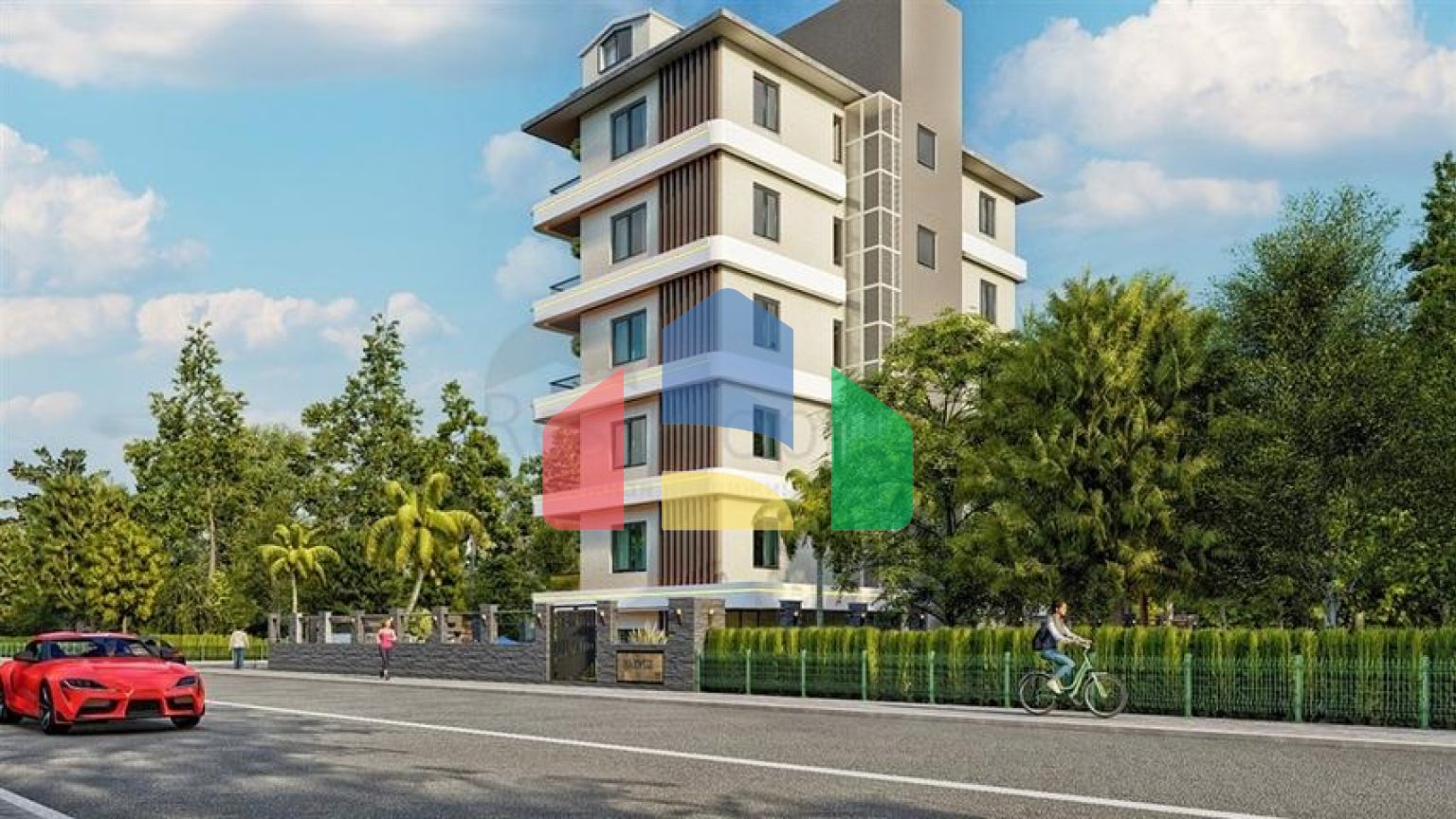 Комплекс в 150 м от моря в районе Кестель