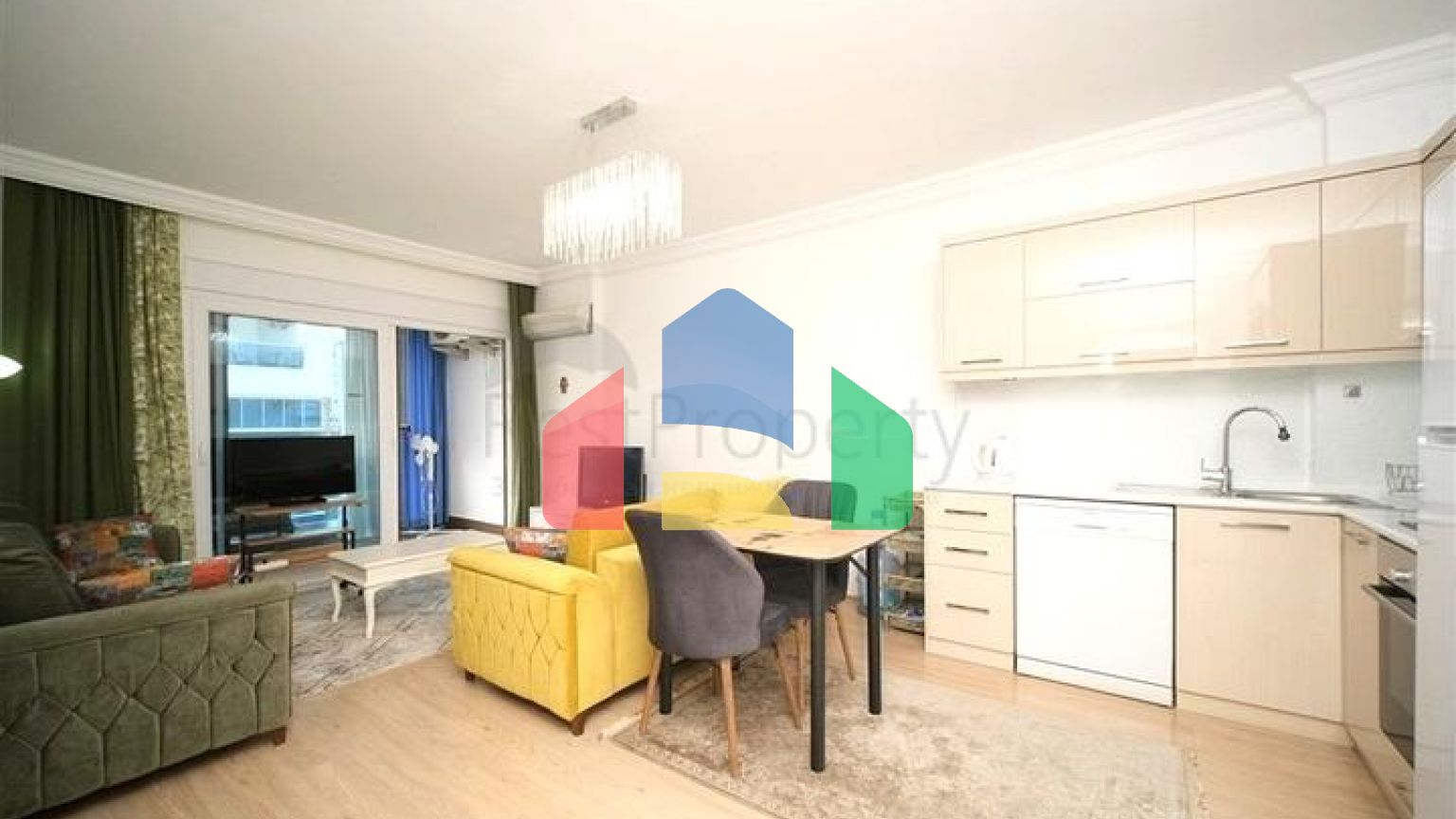 Уютная квартира 1+1 в районе Кестель рядом с морем