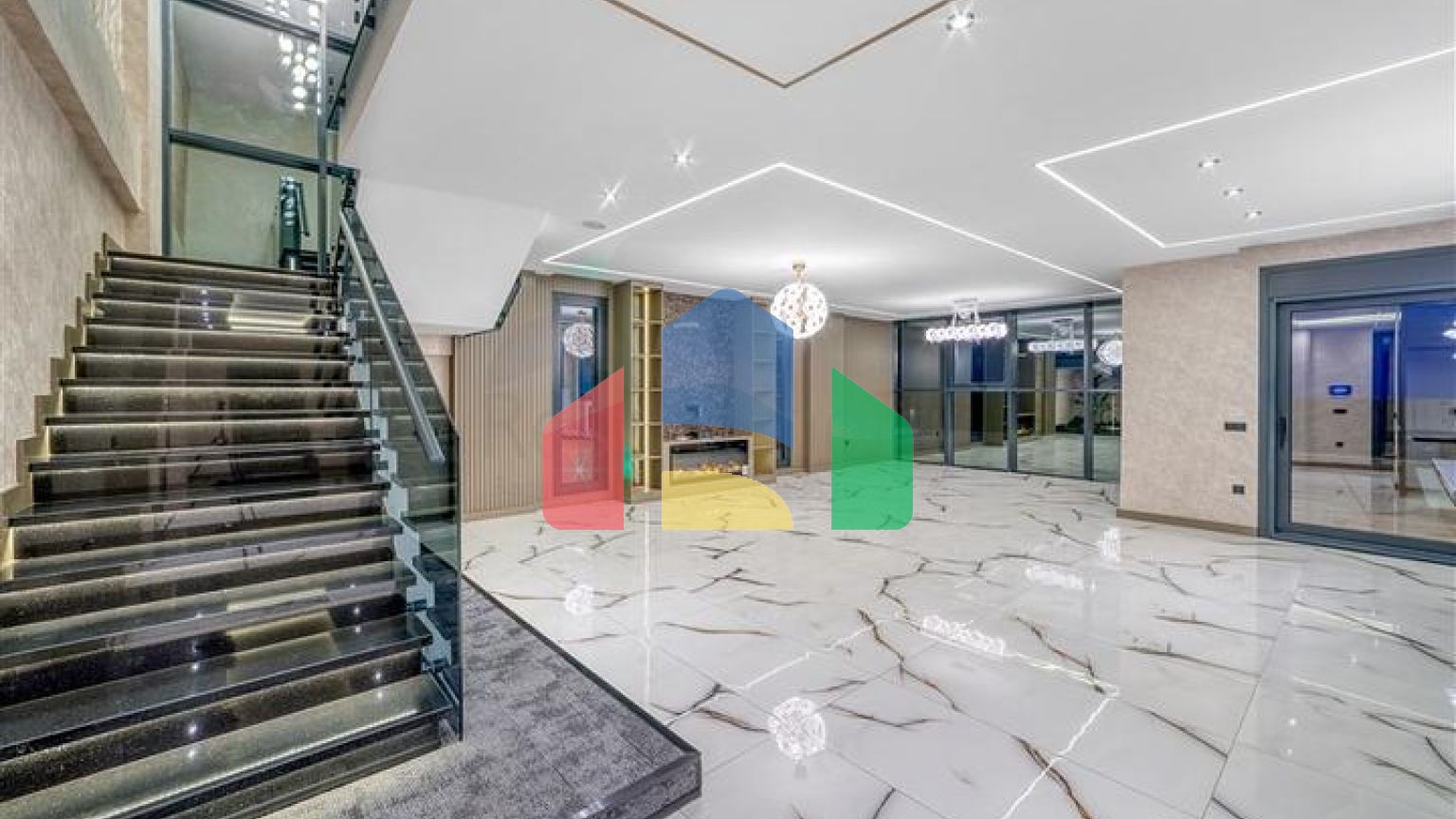 Простора вілла 4 + 1 з видом на море і власною інфраструктурою в Кестелі