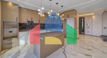 Простора вілла 4 + 1 з видом на море і власною інфраструктурою в Кестелі