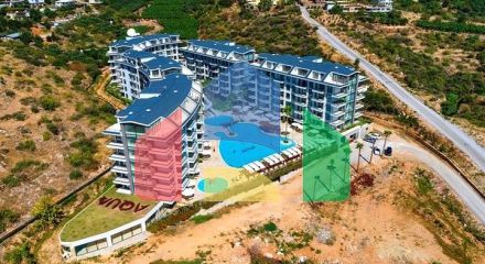 Современная квартира 1+1 в районе Кестель