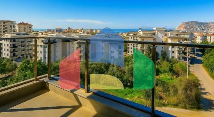 One-bedroom apartment in a new complex in Oba district