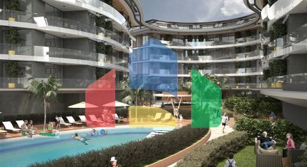 Масштабный инвестиционный проект в районе Оба в 300 м от моря