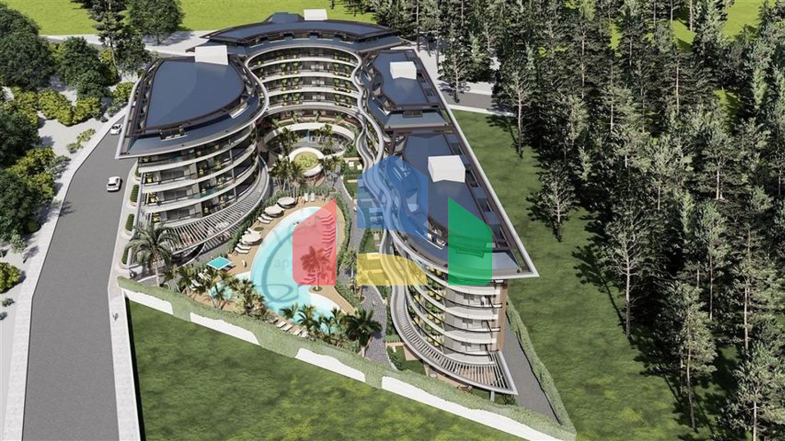 Масштабный инвестиционный проект в районе Оба в 300 м от моря