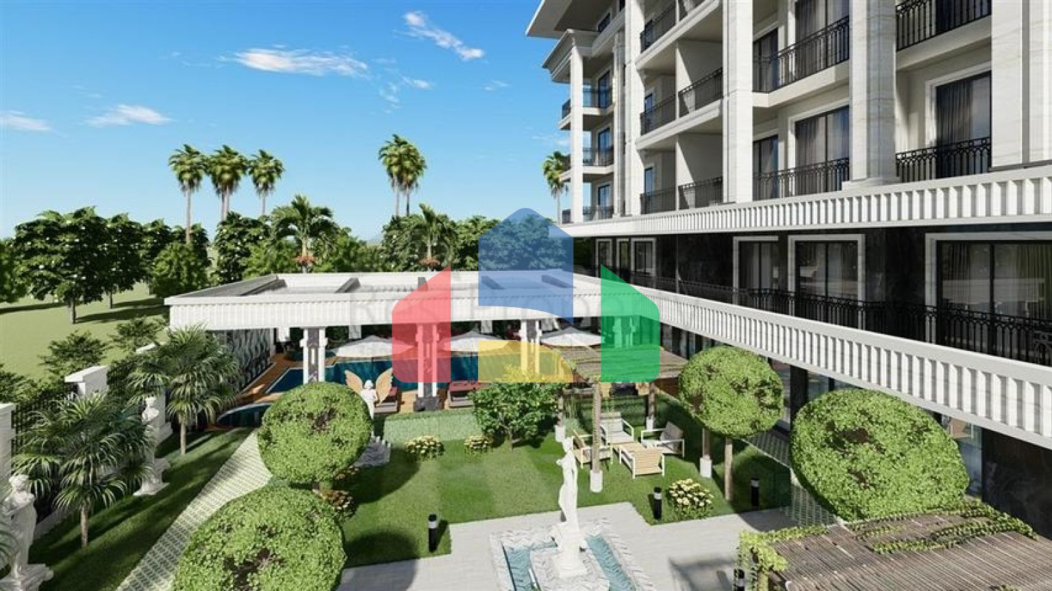 Елітний житловий комплекс поблизу моря на початковому етапі будівництва