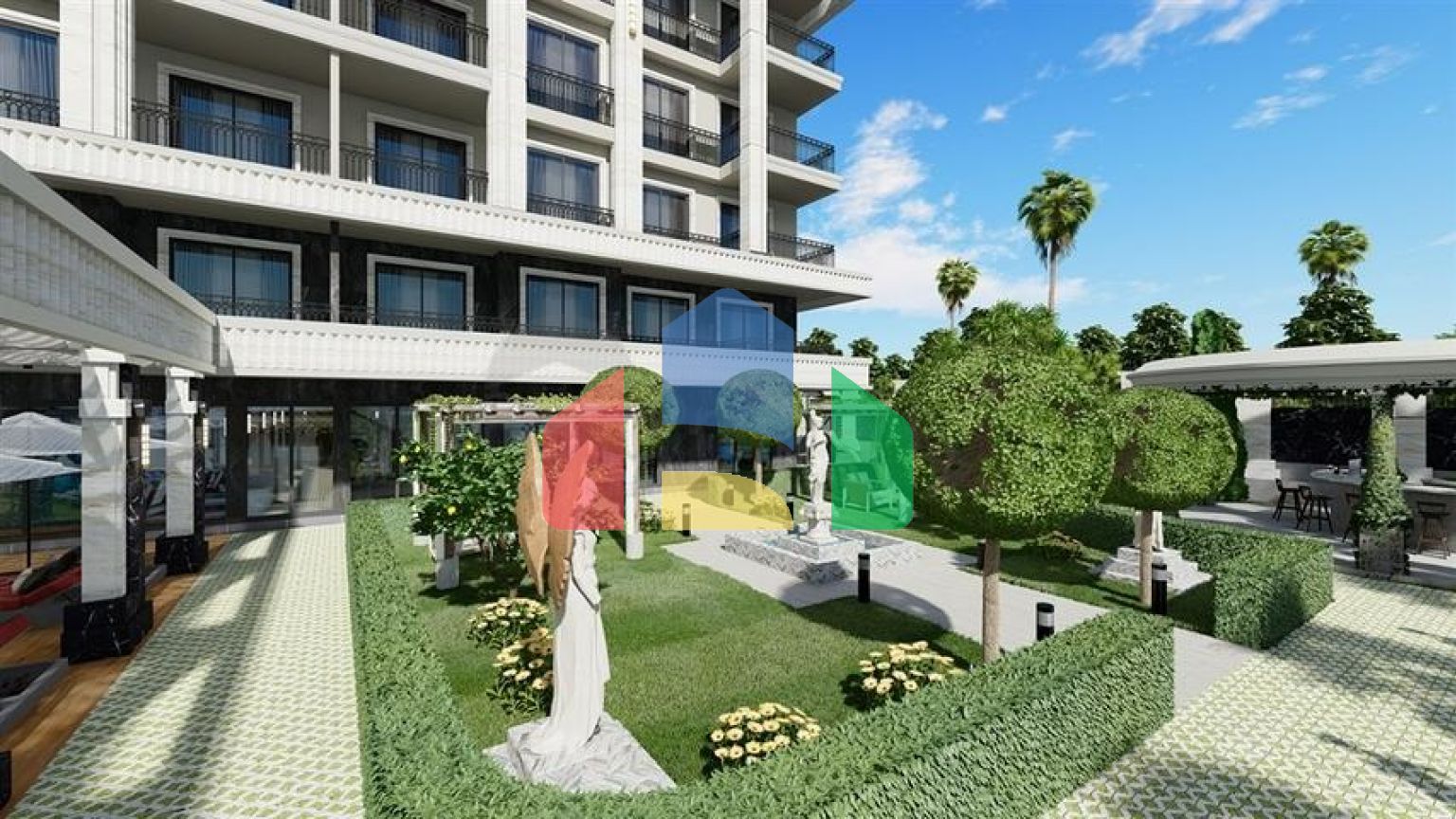 Елітний житловий комплекс поблизу моря на початковому етапі будівництва