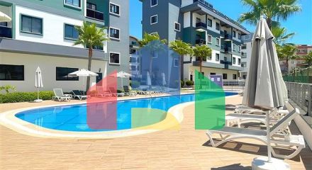 Пентхаус 2 + 1 з терасою в сучасному комплексі в районі Оба