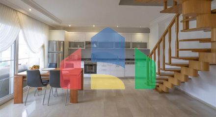 Затишний двоповерховий пентхаус в пішій доступності до моря з видом на гори