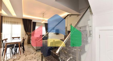 Меблированный пентхаус 2+1 в районе Оба